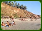 Sun bathing in Marari Beach